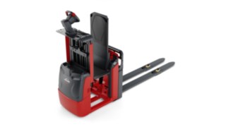 Linde MH:n N20 – N25 -trukki nostetulla kuljettajan alustalla 