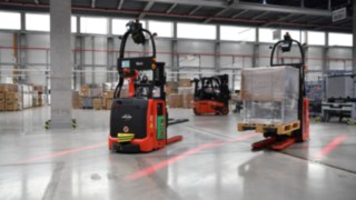 The automated L-MATIC forklift truck from Linde Material Handling